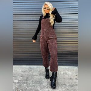FREE PEOPLE corduroy overalls
